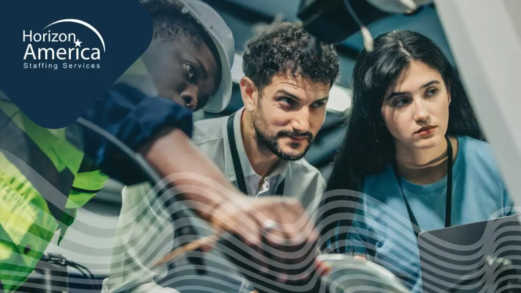 Industrial leaders view machinery operated by a light industrial professional